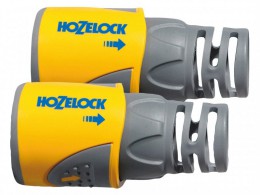 Hozelock 2050 Hose End Connector Plus for 12.5-15mm (1/2-5/8in) Hose (Twin Pack) £11.49